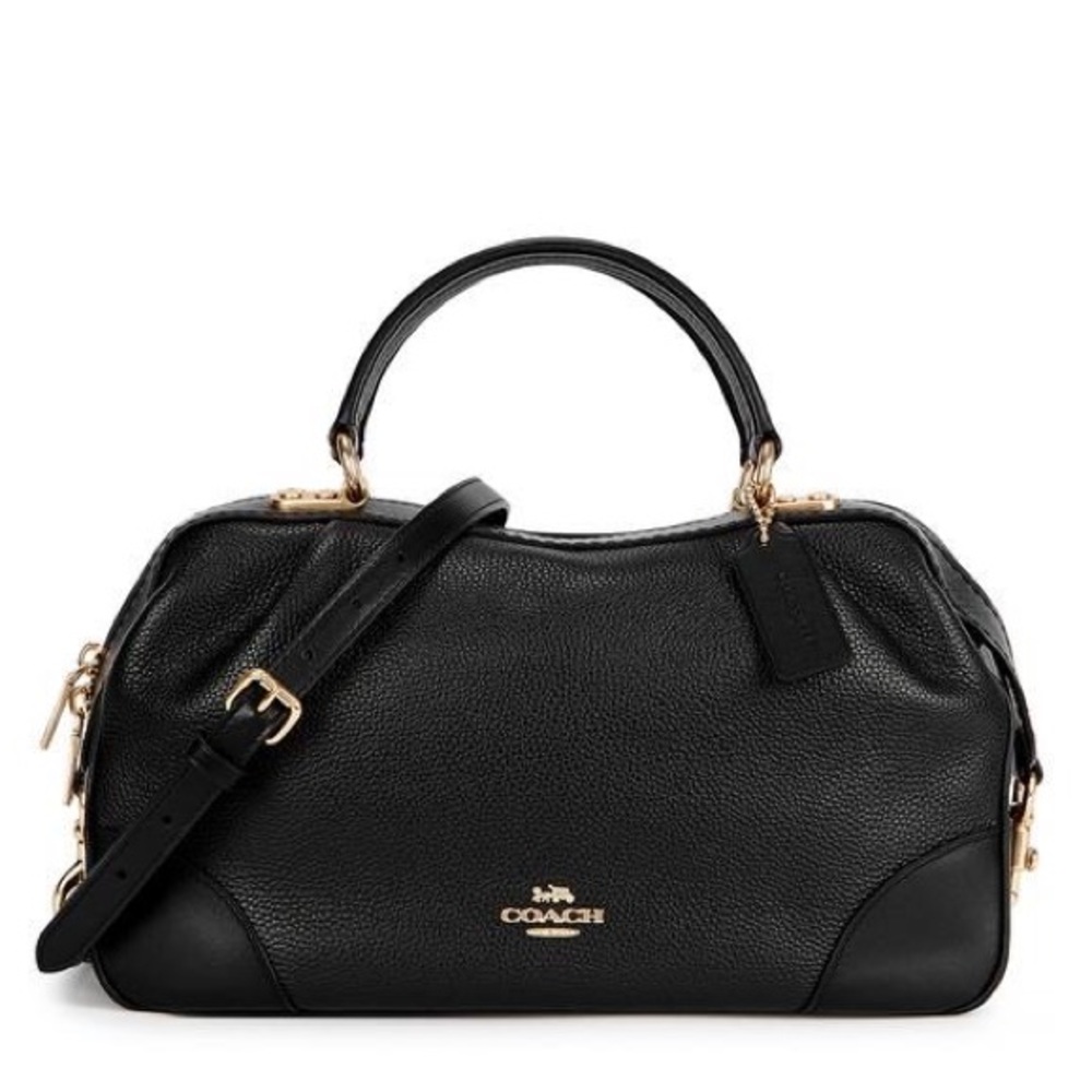 Coach Black leather Lane satchel Dr. Bag